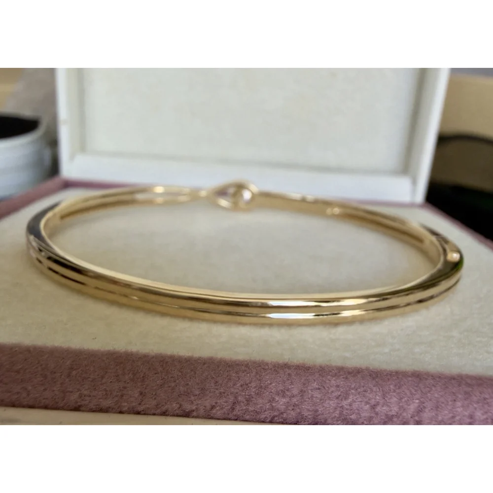 Pandora Infinite Lab-grown Diamond Bangle 0.25 carat tw 14k Gold Sz 1 (6 Inches) - Picture 6 of 14
